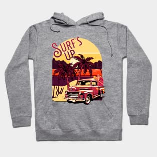 Vintage Truck Surf's Up Hoodie